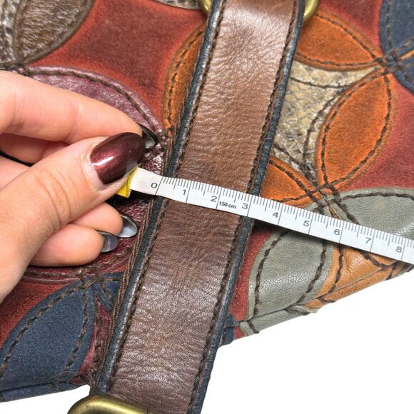 Rare Fossil Multicolour Patchwork Leather Hobo Bag – Excellent Condition - Picture 13 of 15